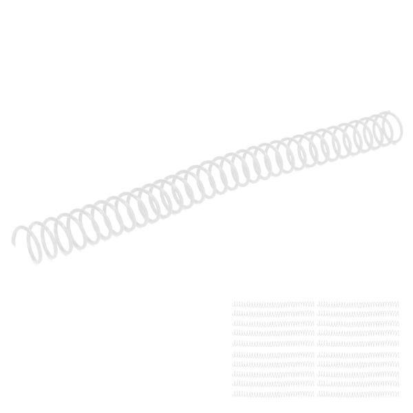 20 stk Plastspiralbindningsspiraler 19mm 3/4in ID 30 Hull Spiraler til A4 A5 Notesbog Transparent