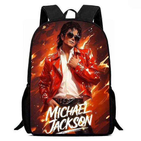 2026 Michael Jackson Studenterrygsæk med tryk Style 2