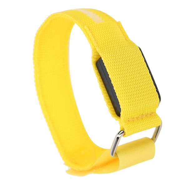 Utomhuslöpning LED Armband Justerbart Blinkande Armband Cykling Lyser upp Armband Gult