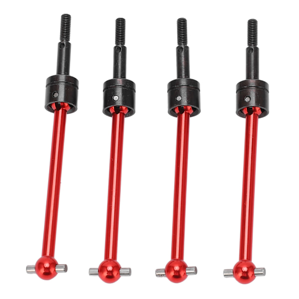 4st RC Metal Universal CVD Drivaxel Set för Tamiya TT02B 1/10 RC Car Upgrade PartsRed