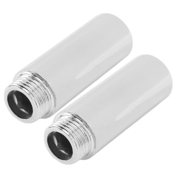 2 ST Duscharmförlängning Rostfritt Stål Kromplätering Duschhuvud Förlängningsrör för Badrum 6,1cm/2,4in