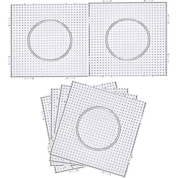 Fuse Beads Boards Plastic PegBoards Kits Firkantet Klar til børn