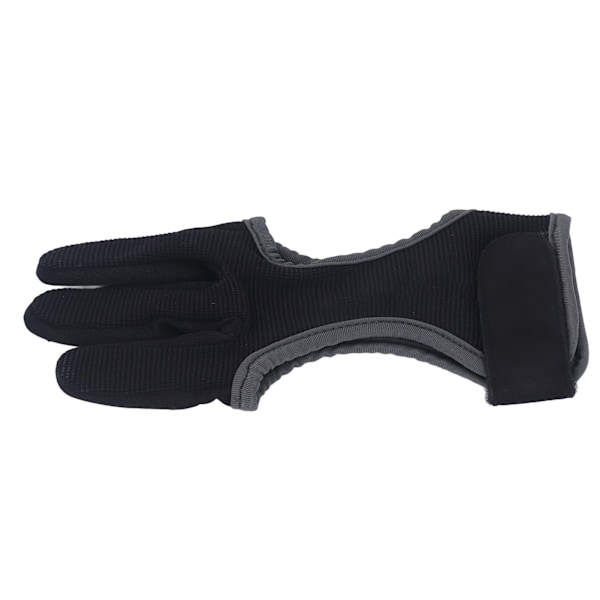 Archery 3 Finger Glove Dragsträng 3 Finger Guard Protection Tab för Traditional Recurve Bow L