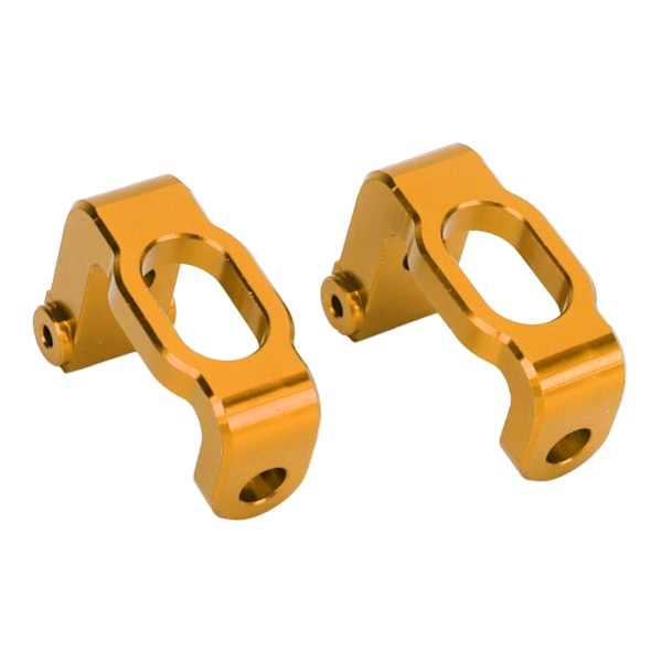 2 st Metall Aluminiumlegering Fram C Navbärare Caster Block för LC Racing PTG‑2 1/10 RC Bil Guld