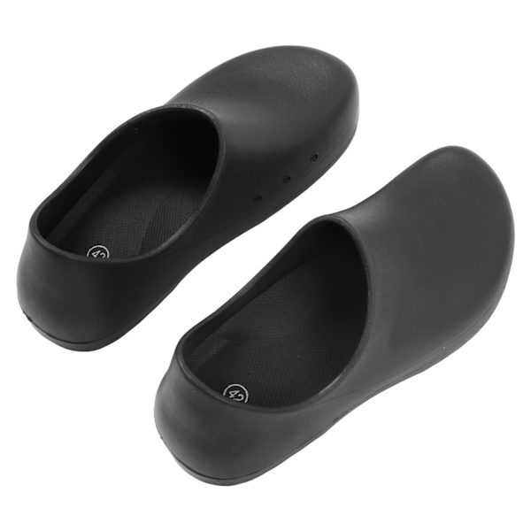 Kokkesandaler Slip On EVA Olietætte Vandtætte Anti-Skrid Sikre Sko Komfortable til Udendørsrejser Sort Størrelse 42 271,5 mm / 10,69in