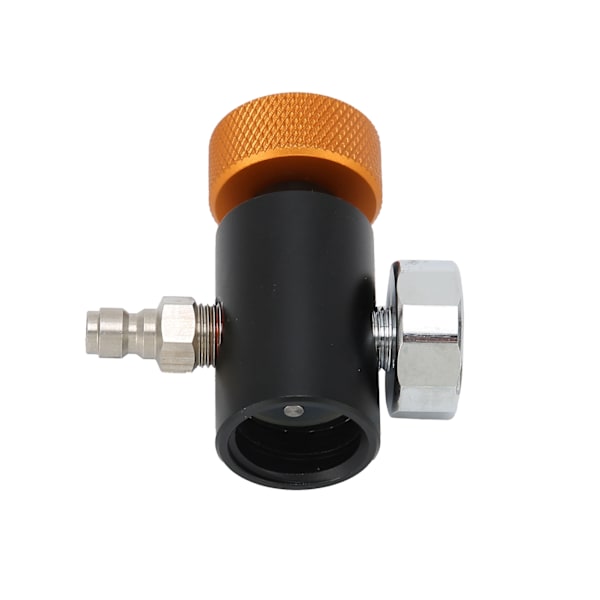 CO2-cylinderadapter Justerbar sodaventil med 8 mm hanhuvud 3000psi tryckmätare