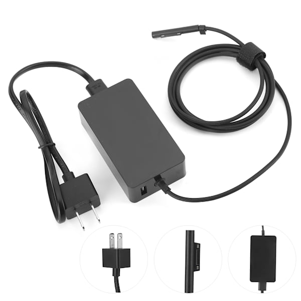 15V 4A 65W Strömadapter för Microsoft Pro 3 4 5 6 Bärbar dator US-kontakt 100‑240V