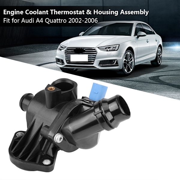 Motor Kølervæske Termostat & Hus Samling 06B121111K til Audi A4 Quattro 2002-2006