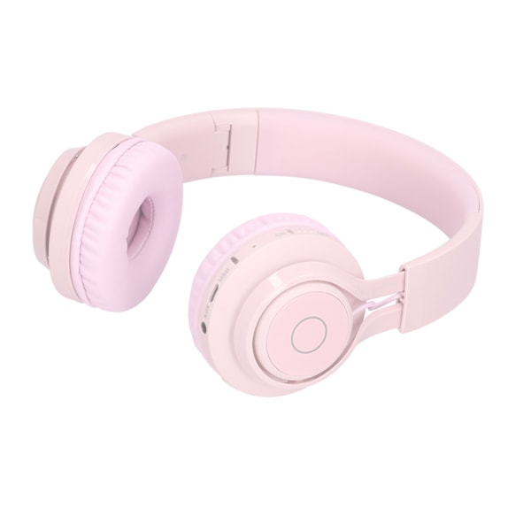 BT06C Bluetooth-kuulokkeet lapsille LED-valoilla Stereo taittuvat Kuulosuojaus Lapset Langattomat kuulokkeet Vaaleanpunainen