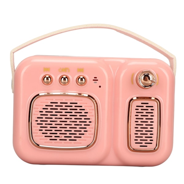 Bluetooth Högtalare Multifunktion Bluetooth 4.1 EDR HiFi Stereo Djup Bas Mini Trådlös Högtalare för Hem Utomhus Fest Rosa