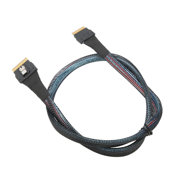 Dataoverføringskabel Slim SAS SFF-8654 8i til SFF-8654 8i 24Gbps SAS4.0 30AWG adapterkabel 0,8m / 0,9yd