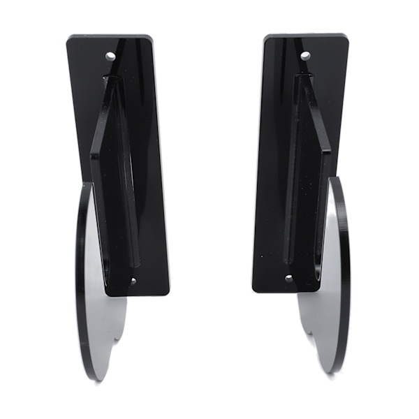 2 stk Skateboard Veggmontert Displaystativ Akryl Skateboard Veggfeste Horisontal Displaystativ for Longboard Snowboarding Svart