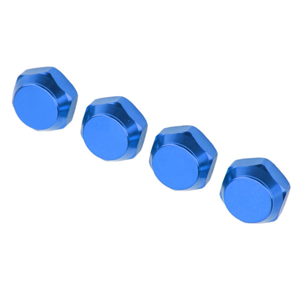 4 st 1/8 RC Hex Navmuttrar Dammsäkra Lätta 17mm Aluminium Hjul Hex Drivnav Adaptor Blå