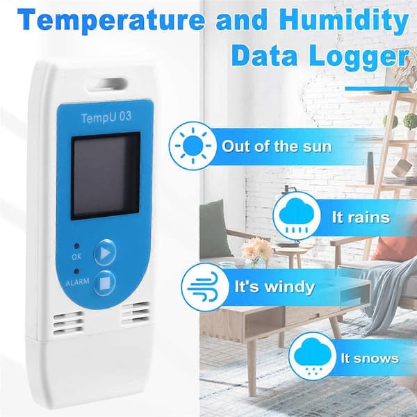 TempU 03 USB lämpötila- ja kosteusdataloggeri RH TEMP Dataloggeri