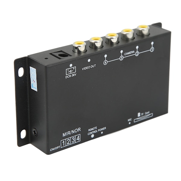 Digital videoinspelare för fordon 4-kanals 720P DC9‑36V Universal Mini MDVR för RV Van Truck