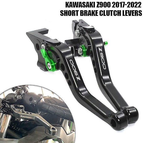 Säädettävät punaiset lyhyet jarru- ja kytkinkahvat Kawasaki Z900 Z 900 2017-2022