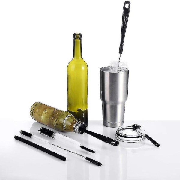 1 set pulloharjakuppiharja Kotitalouksien puhdistusharja Joustava puhdistusharjakupit lasit vedenkeittimet