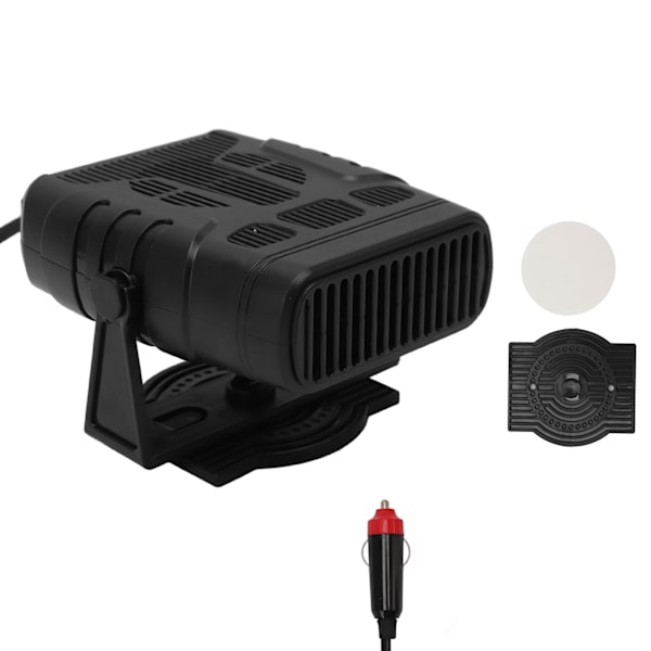 Bilvärmare Dubbel användning 2 lägen Vinkeljustering Brandsäker bilavfuktare Defroster för rengöring av vindrutan Fönster 12V 200W