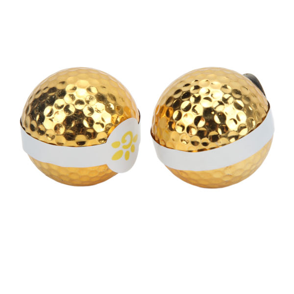 2 stk Golfbåndballer Forgylt Fargerikt Bånd Golfballer for Åpningsseremonier og Arrangementer