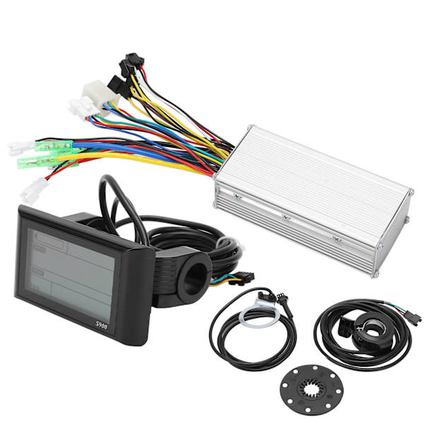 Sähköpyörän ohjauspaketti 22A Common Controller 36V 48V LCD S900 -paneelilla 500W moottorille