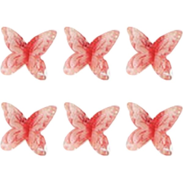 Butterfly Rose Nail Art, Fargerik Nail Art Glitter Med Rhinestones