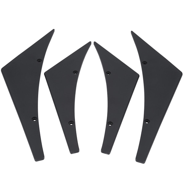 4kpl Auton etupuskurin huulijakajan evät Canards Body Spoiler Universal Musta