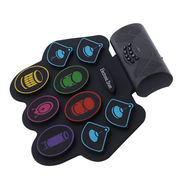 Elektroniskt trummatta set Bluetooth MIDI hopfällbart kit med batterihögtalare 100‑240V MD862MEU-kontakt