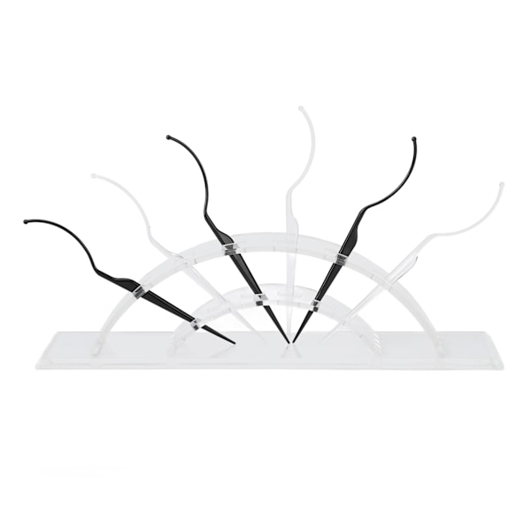 6st lösögonfransar Display Stick Hållare Applikatorverktyg 3D ögonfransförlängning Style Prova på Sticks