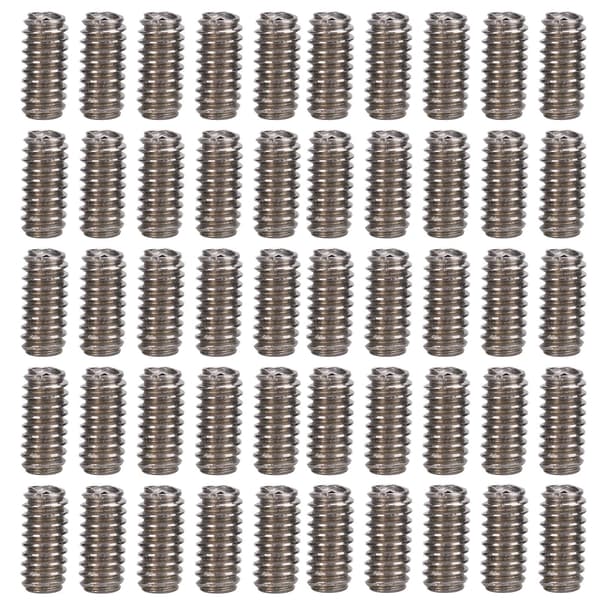 【NX】50 stk. settskrue A2-70 rustfritt stål grubskruer assortert sett maskinvarefester M2x4