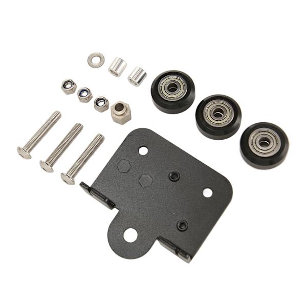 3D-ekstruder bakstøtteplate med remskive, ekstruderende bakplate for Ender 3 3s 3 Pro CR 10 CR 10S S4 S5-serien 3D-skrivere