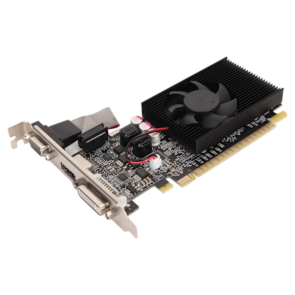 GT210 1G DDR3 64-bitts grafikkort støtter DVI VGA HD Multimedia Interface for DirectX10.1 Spill Grafikkort