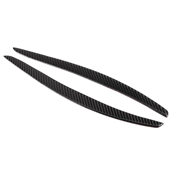 Par strålkastare ögonbryn trim kolfiber ögonlock skydd dekal passar 3-serien Coupe E92 06-12
