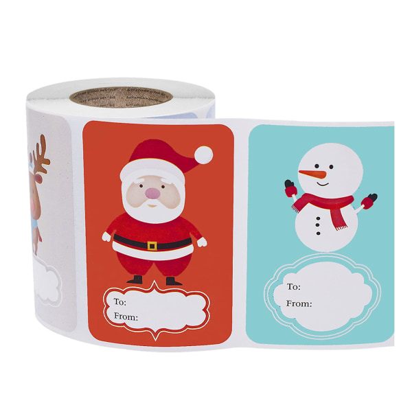 2kpl Alextreme Adhesive Christmas Gift -nimilaput Lahjanauhatarrat Joulutarrat