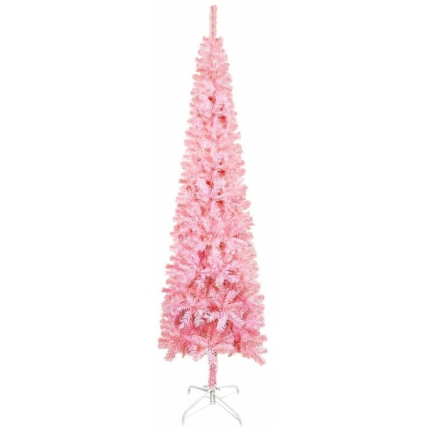 Smalt juletræ Pink 150 cm
