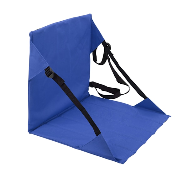 Foldbar Stadionstol Letvægtsbærbar Oxford Cloth Stadion Bænk Sædepude til Camping Picnic Blå