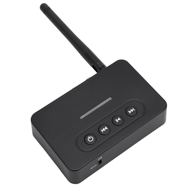 Bluetooth 5.1 lydmodtager sender 2 i 1 med fjernbetjent HiFi-lydadapter med AUX RCA NFC til hjem- og bilstereo