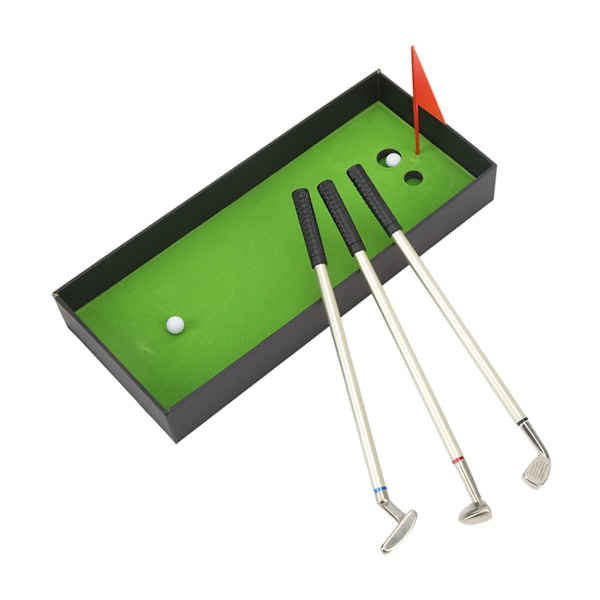Golfpenne gaveæske inklusive minigolf kuglepen Flagge opbevaringsboks til golfspillere