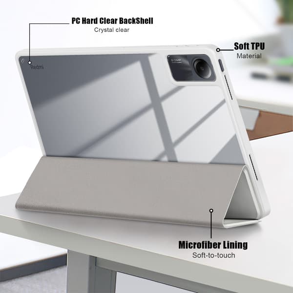 Fodral kompatibelt med Xiaomi Redmi Pad Se 11 2023 Akrylskyddsfodral (grå)
