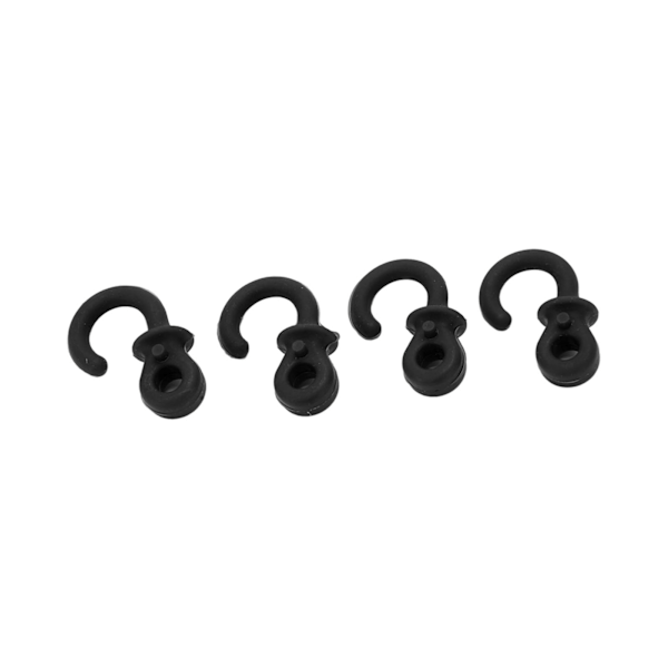 4 stk Bueskyting Bow String Lyddemper Monkey Tail Compound Buestræng Stabilisator Støtdemping for Utendørs Trening Svart