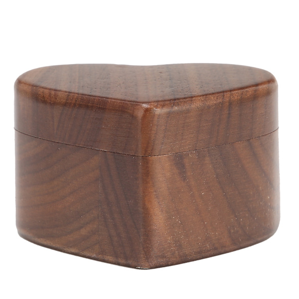 Ring Box Hjärtformad trä smycken arrangör förslag Bröllop förlovning gåvor