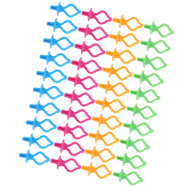 40 stk Spolholder Klips Spole Silikon AntiDrop Nippeformet Syning Broderi
