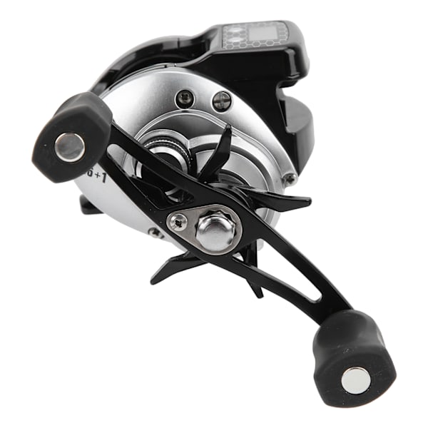 Digital Display Baitcasting Reel 16+1BB 6.3:1 Utväxling Centrifugalbroms Fiskehjul (Silver Dual Arm Right Hand)
