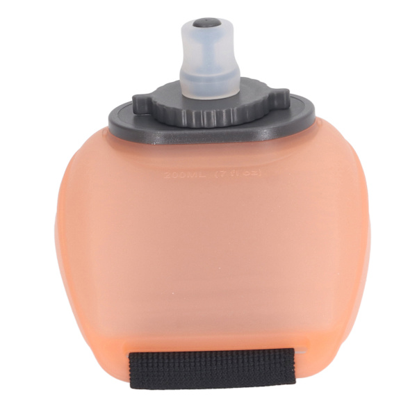 200 ml kannettava rannepullo Kiipeily Kannettava ulkoilmaurheilu Kannettava handsfree rannepullo Puoliläpinäkyvä oranssi