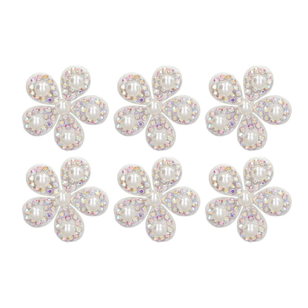 50 st Rhinestone Flower Patches DIY Fashionable Beautiful Sy On Patches för ryggsäckar Kragar Kläder