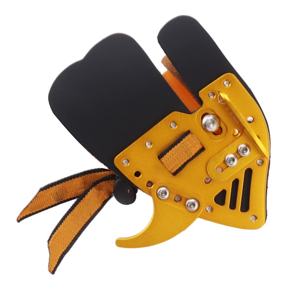 Skytteskydd för fingrar i guld och svart läder, Shooting Tabs Golden Gold and Black Leather Archery Finger Guard Protection