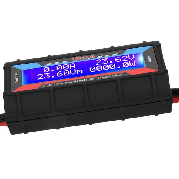 【NX】Wattmätare Effektanalysator LCD Digital Tester Volt Amp 150A Kompatibel med RC modellflygplan