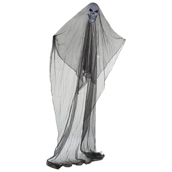 Halloween Hængende Spøgelse Gysere Rekvisitter Skræmmende Halloween Dekorationer til Barer Spøgelseshuse Forlystelsesparker Sort