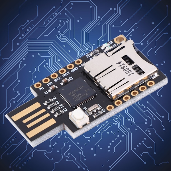 CJMCU - Virtuelt tastatur Badusb USB TF minnekorttastatur ATMEGA32U4 (svart)