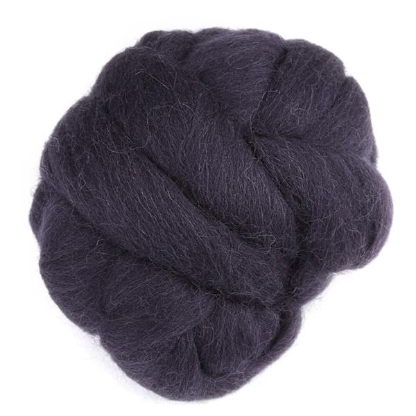 55 g färgad nålfiltning Ull Roving Spinning Sömnad Trimning Hantverksmaterial (mörkgrått)