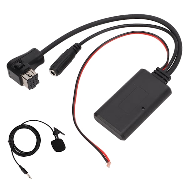 Bluetooth-lydkabel Stereo AUX-inngangsadapter med mikrofonutskifting for Pionner P99 P01